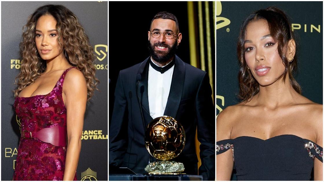 Stunning photos emerge as Benzema attended Ballon d'Or award with his beautiful wife and gorgeous girlfriend