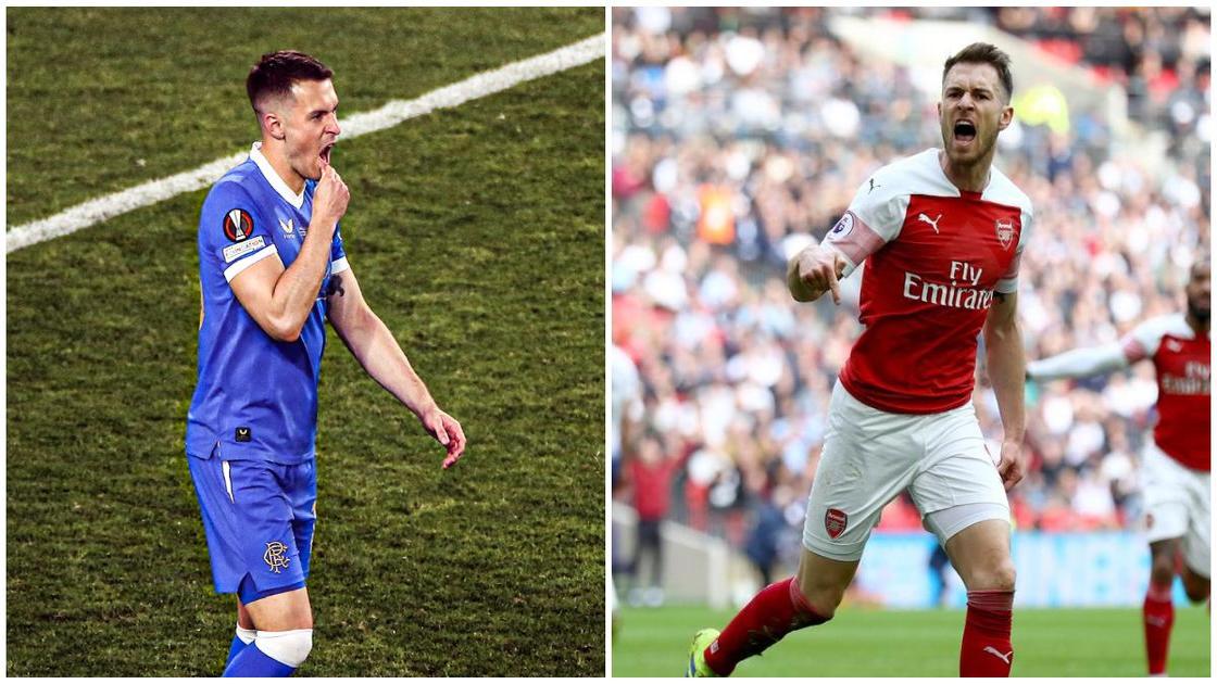 Football fans aim sly dig at Arsenal after Ramsey missed crucial penalty in Europa League finals