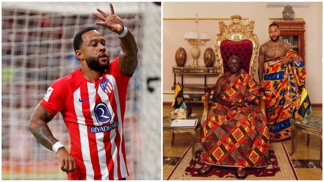 Memphis Depay pleased to discover grandfather's ties to Asantehene