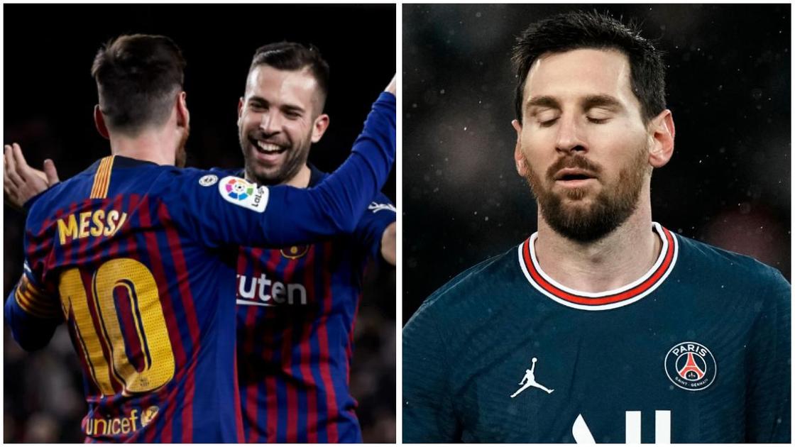 Lionel Messi returning to Barcelona would be 'perfect', says Jordi Alba who  says Argentine looks 'weird' in Paris Saint-Germain shirt