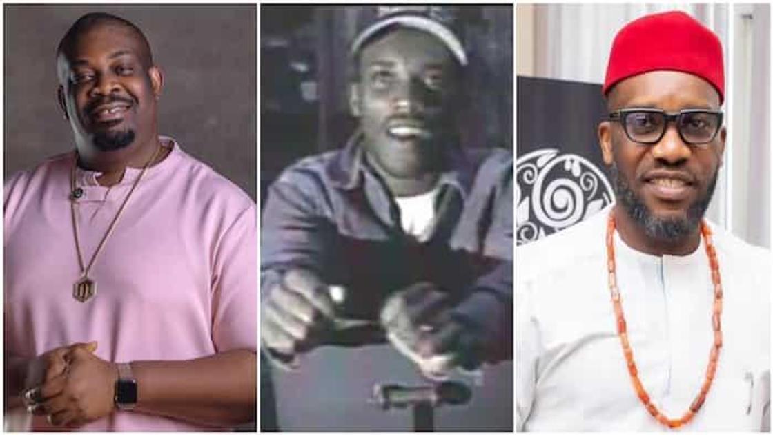 Don Jazzy left gushing as Jay-Jay Okocha’s 1994 music video emerges online