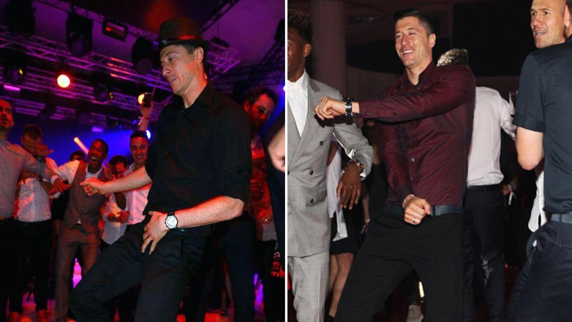 Robert Lewandowski loves to dance! 