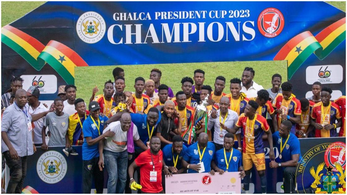 Hearts of Oak crowned President Cup champions after beating Asante Kotoko