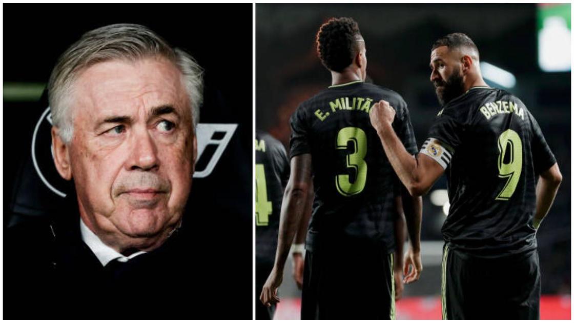 Ancelotti drops update on Real Madrid stars Benzema and Militao's injuries