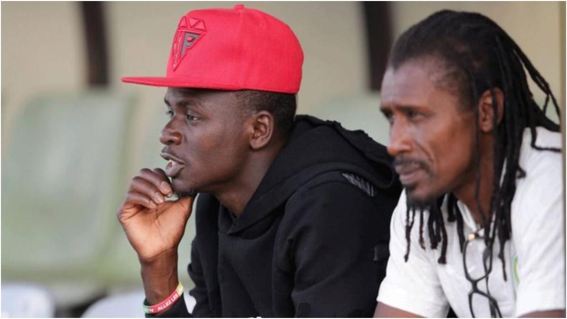 Senegal coach Aliou Cisse finally reacts to Sadio Mane and Leroy Sane incident