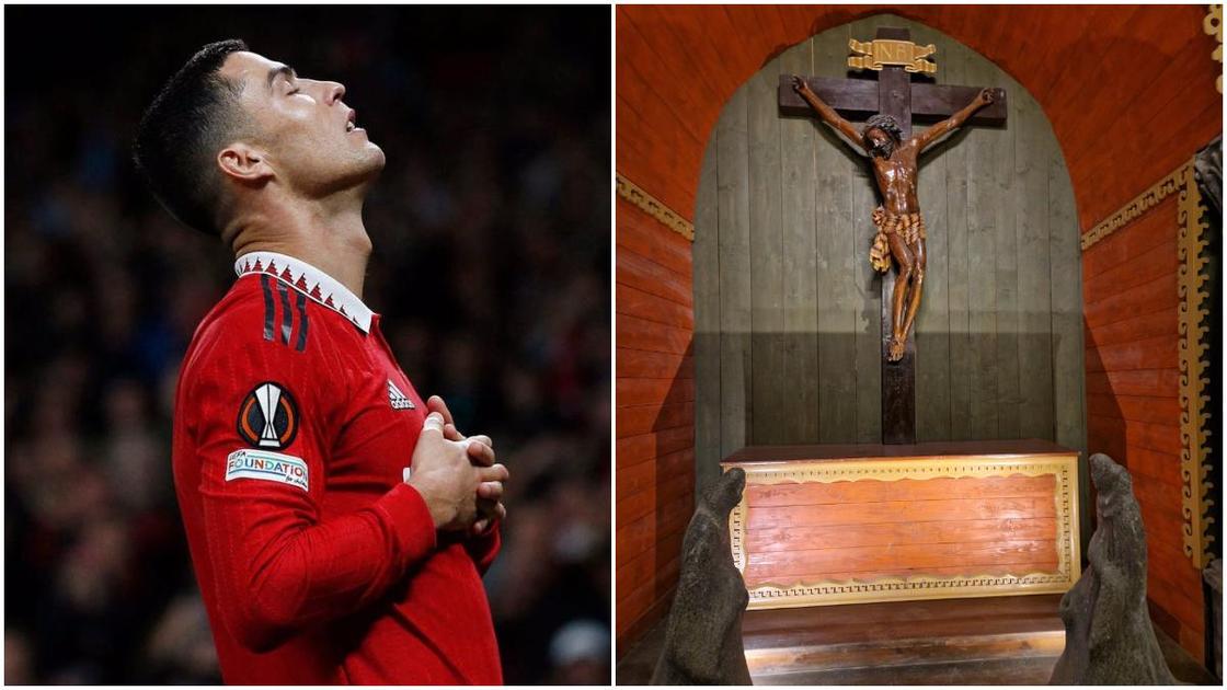Inside Cristiano Ronaldo's small chapel where he talks to his late dad and son everyday