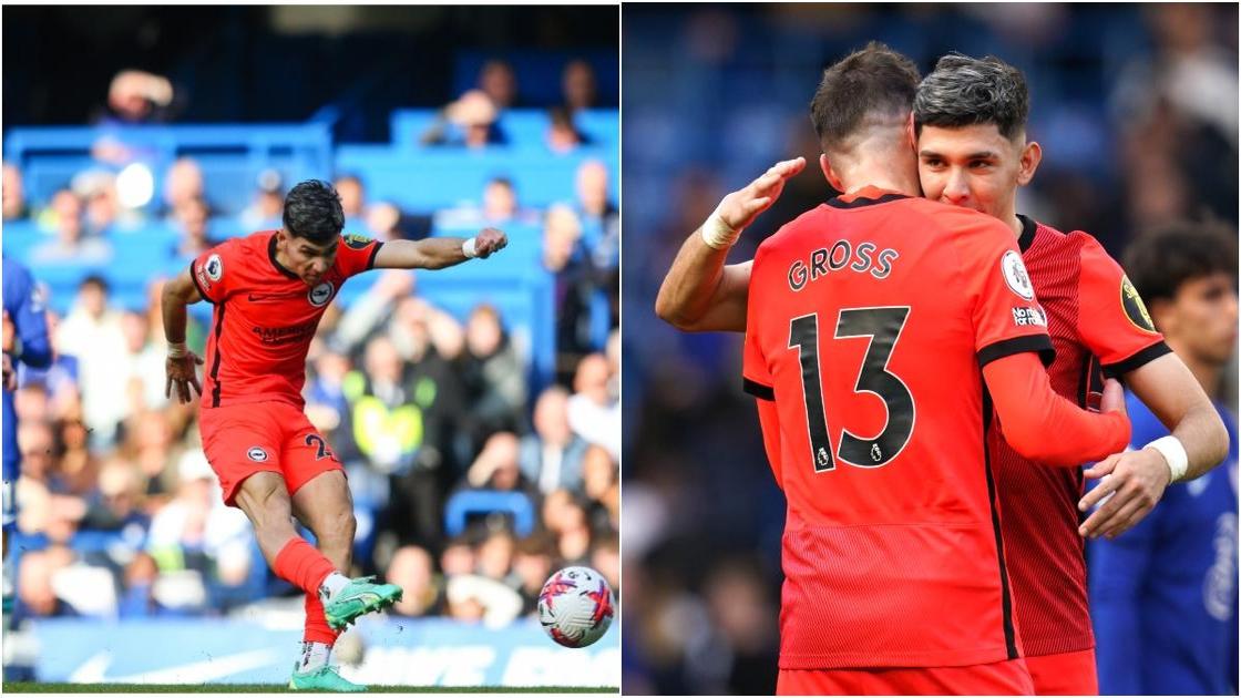 Chelsea's misery compounder by 19-year old Brighton star's stunning goal