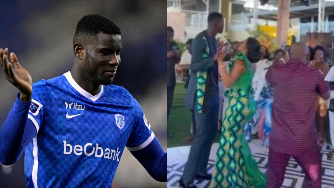 Inside Super Eagles star Onuachu lavish wedding in Ghana as he storms dance floor with sexy Ghanaian wife