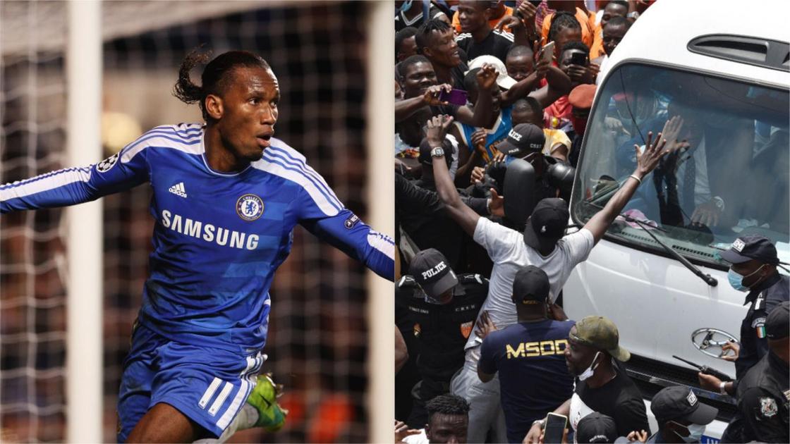 Stunning video of Ivorian fans at AFCON chanting the name of Chelsea legend Didier Drogba emerges