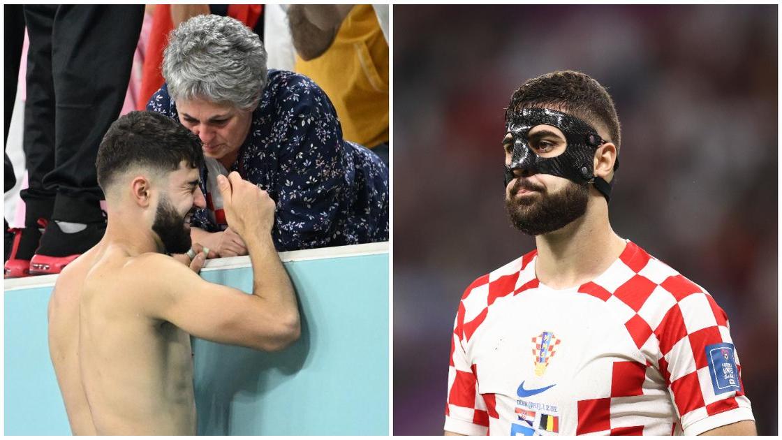 Moment Croatian superstar rushed to meet his mother in the stands after World Cup draw against Belgium