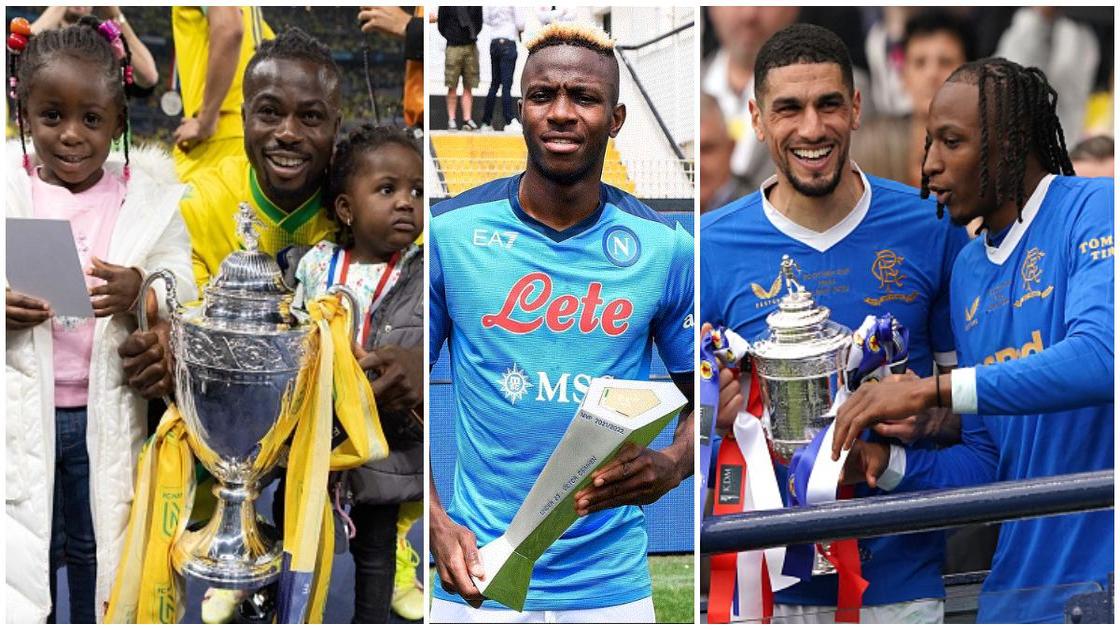 Super Eagles stars celebrate end of the season with family members as leagues end in Europe