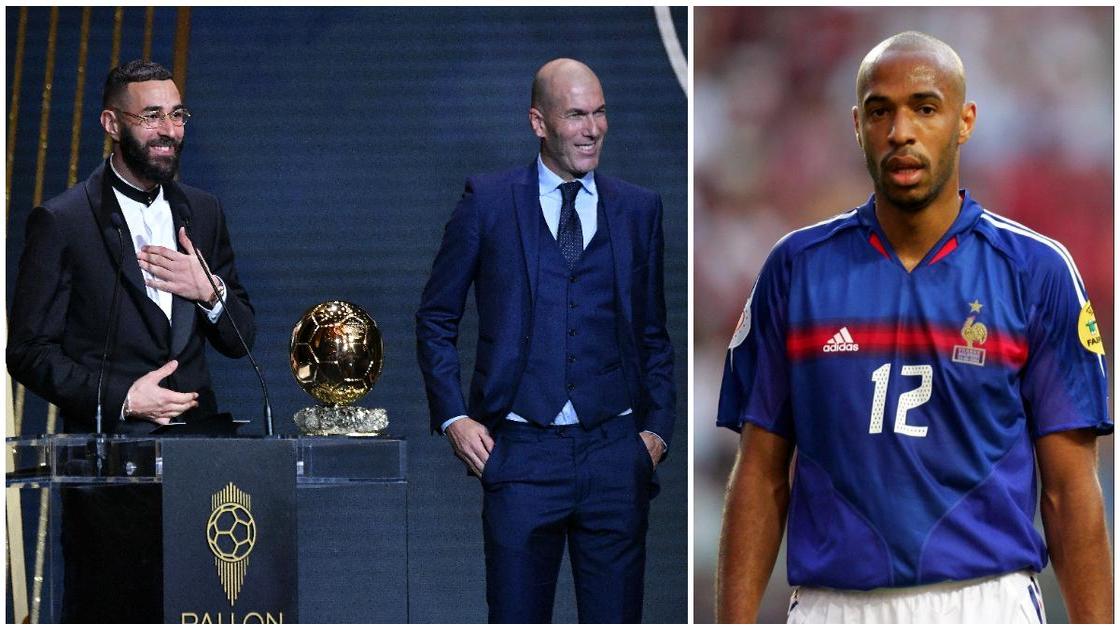 Zinedine Zidane names Karim Benzema his favourite French striker of all time