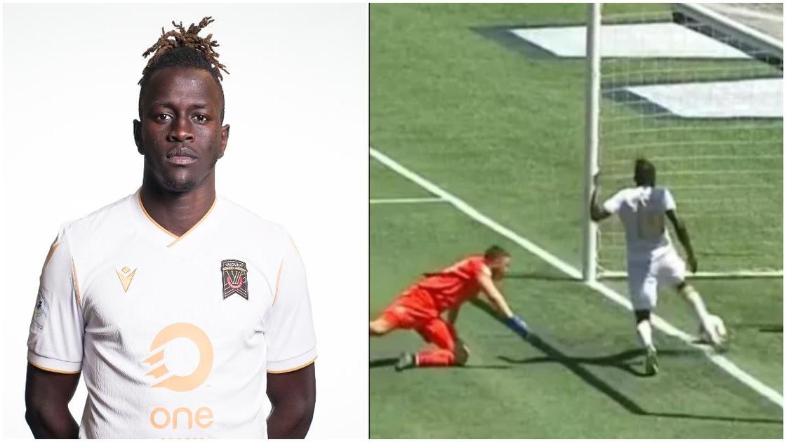 South Sudanese footballer inexplicably stops own team from scoring in Canada Premier League