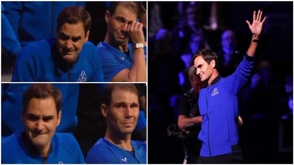 Footage Of Roger Federer And Rafael Nadal In Tears As Tennis Legend ...