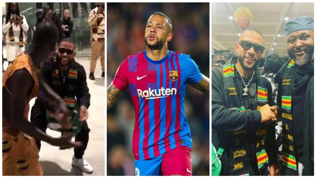 Childhood photos of Memphis Depay and his Ghanaian father pop up on social  media