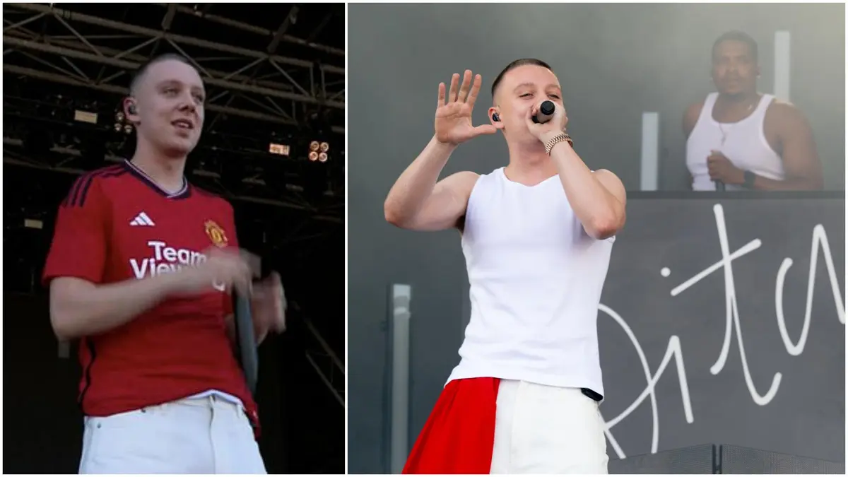 Manchester United officially unveil new 2023/24 home kit after Aitch leak  at Glastonbury