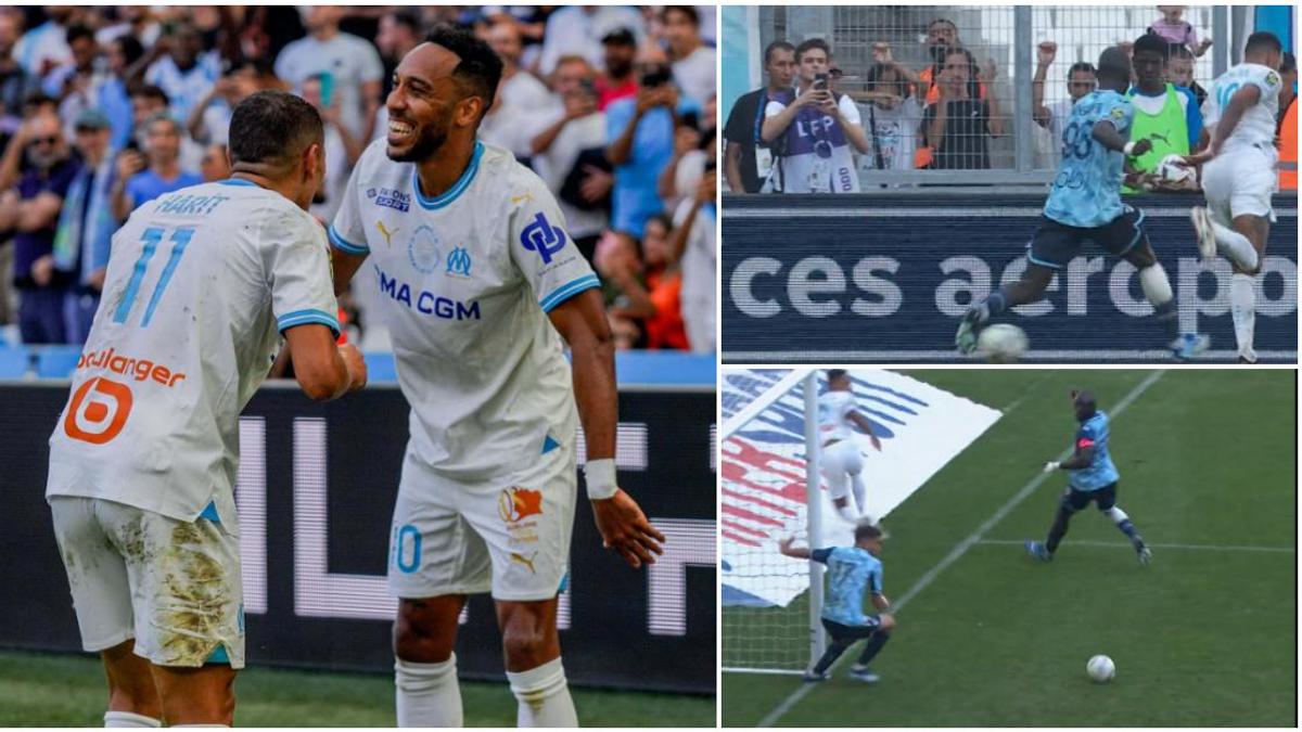 Aubameyang Provides Outrageous Backheel Assist In Marseilles Win Against Le Havre Video 7878