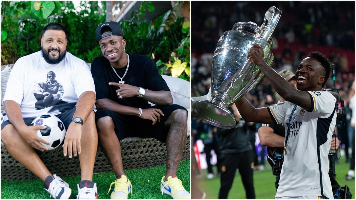 Vinicius Jr Hangs Out With DJ Khaled Days After Winning UCL and Linking Up With Jay Z: Video