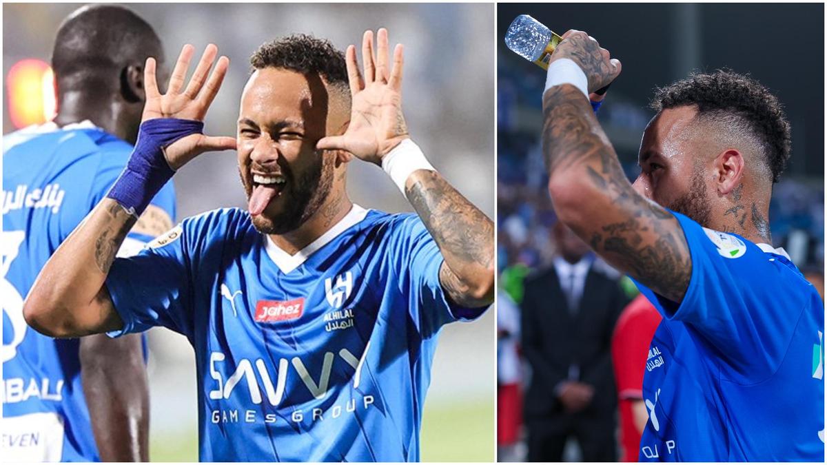 How Neymar Celebrated His First Win With Al Hilal On Saudi Pro League ...