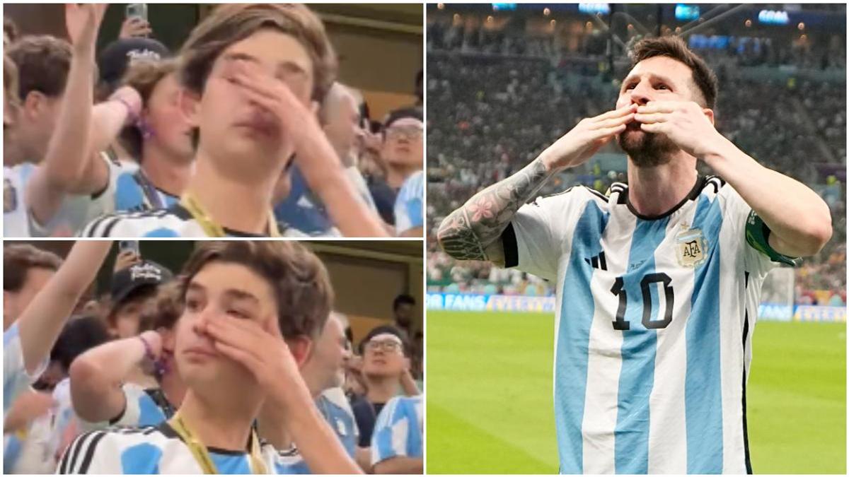 Emotional Video Of Argentina In Tears As Leo Messi Score Stunning Goal ...