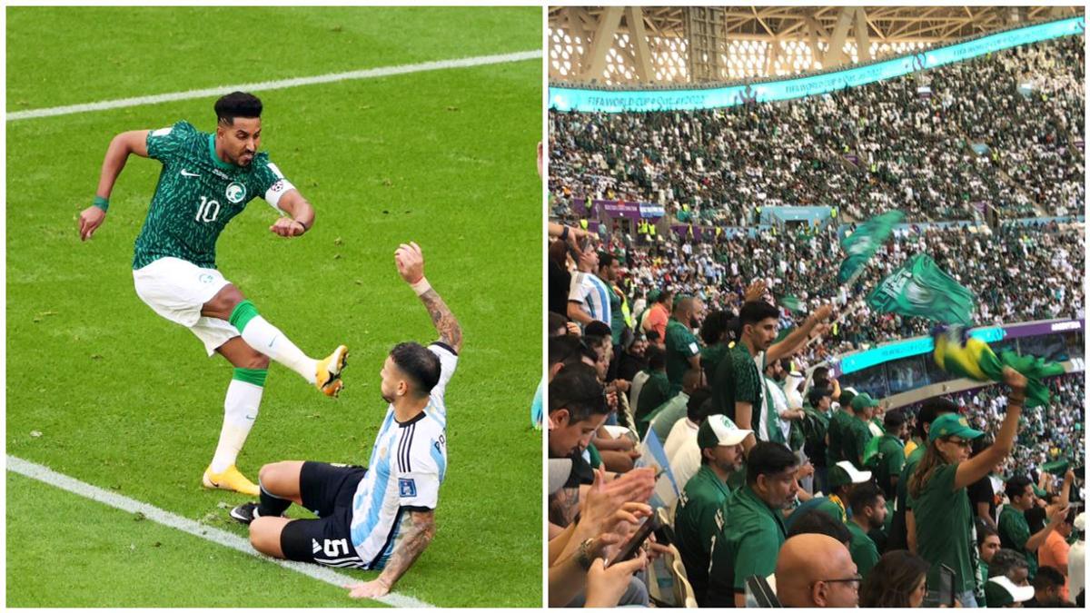 FIFA World Cup: Scenes As Saudi Arabia Fans Turned Stadium Upside Down ...