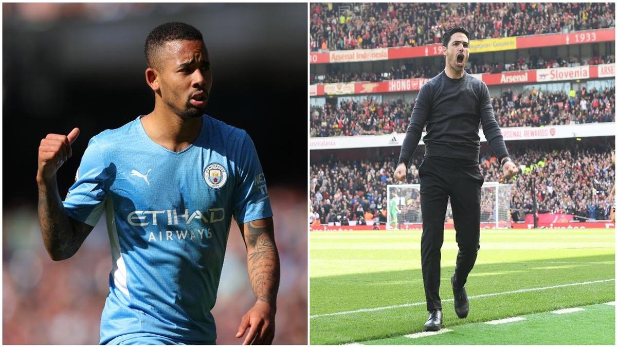 Manchester City's Gabriel Jesus is interviewed for  Prime