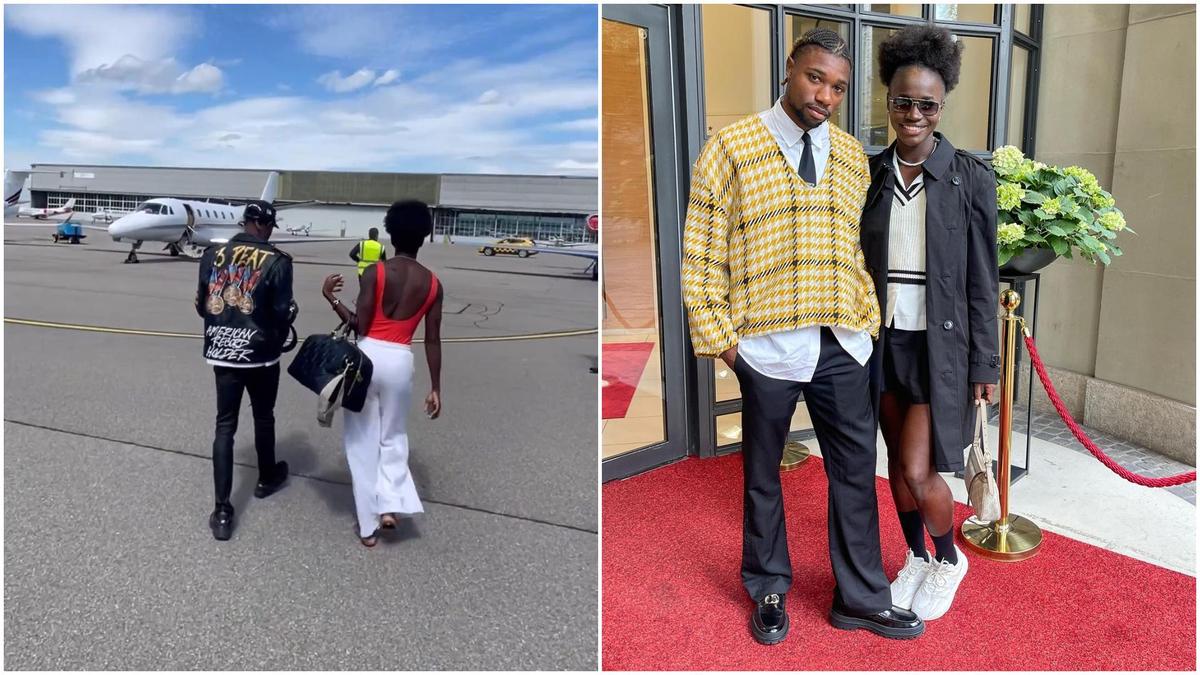 Noah Lyles And His Girlfriend Take Private Jet After Wrapping Up 2023 ...