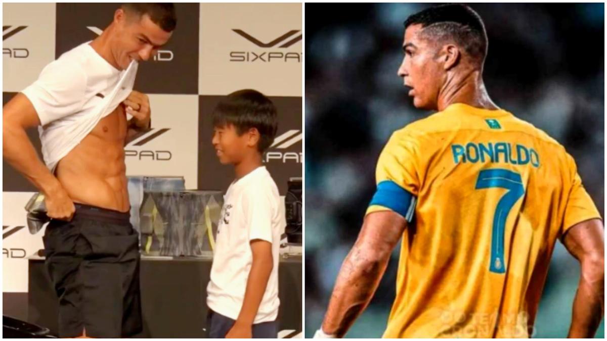 Cristiano Ronaldo Compares His Six-pack Abs With Kid in Wholesome Video