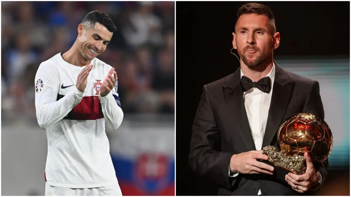 Cristiano Ronaldo spotted mocking Lionel Messi's Ballon d'Or win - Mirror  Online