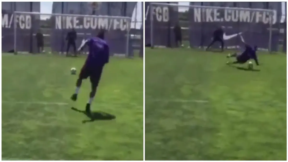 Throwback to @neymarjr doing the dizzy penalty challenge at