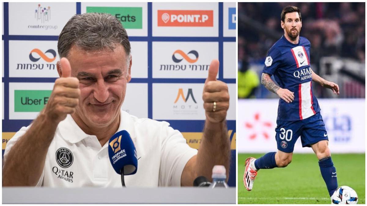 PSG Boss Christophe Galtier Sings The Praises Of ‘GOAT’ Messi After His ...