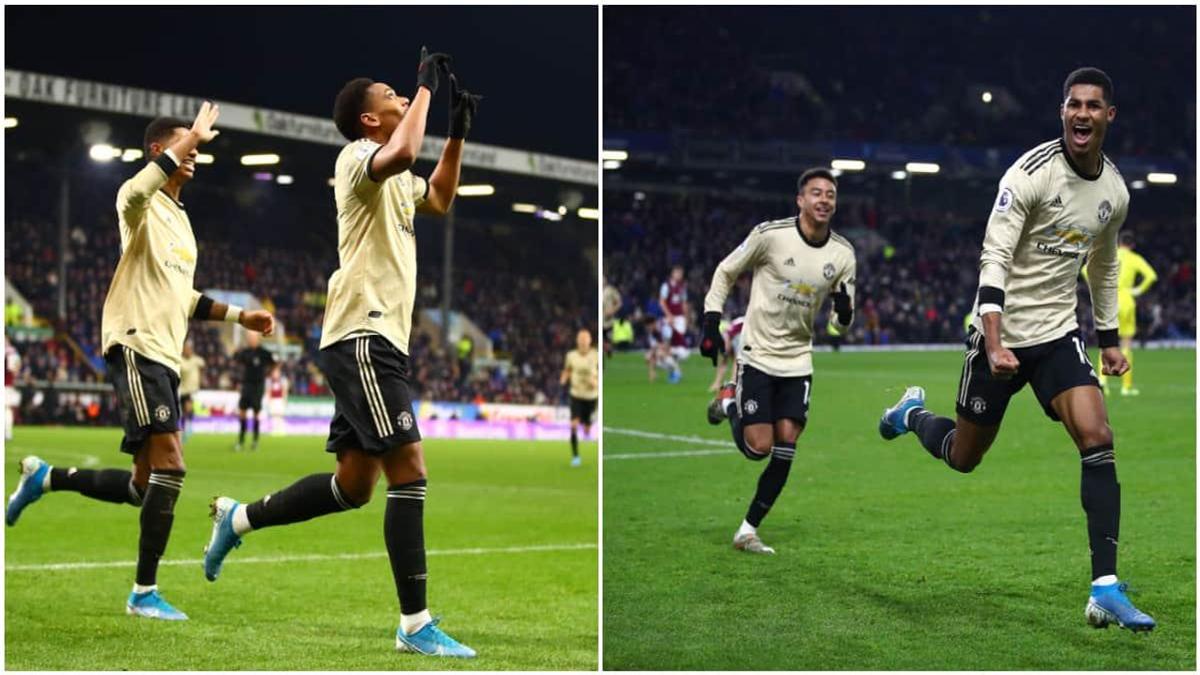 Burnley Vs Man United: Martial, Rashford Score As Red Devils Win 2-0