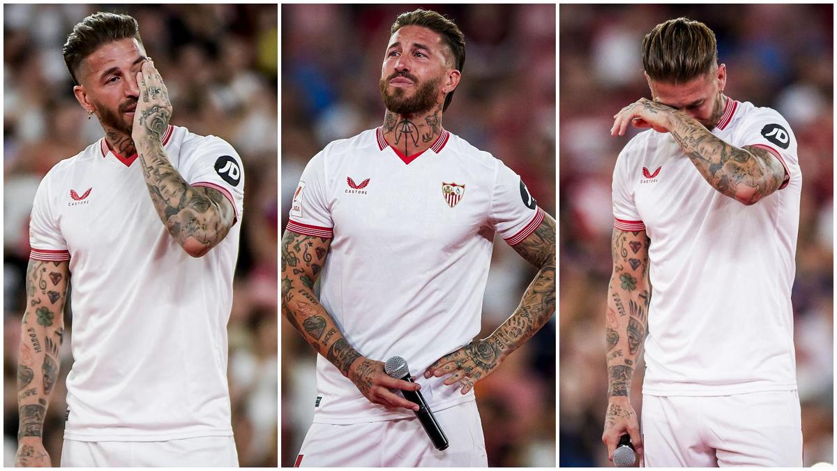 Sergio Ramos Sheds Tears As He Receives Rapturous Ovation From Sevilla ...