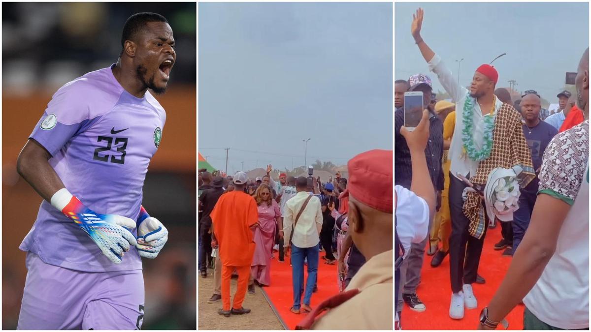 Stanley Nwabali: Nigeria Goalkeeper Receives Hero’s Welcome In His Home ...