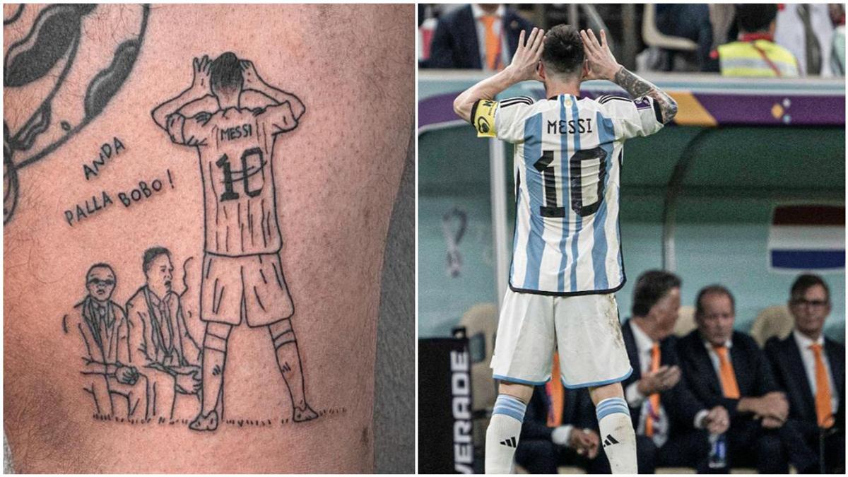 Argentina Demand for Messi tattoos skyrockets after sensational World Cup  final  Video Ruptly