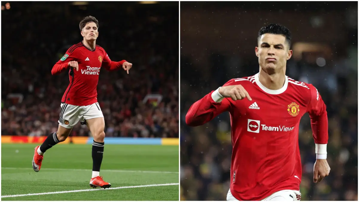 Alejandro Garnacho: Manchester United youngster mimics Cristiano Ronaldo's  celebration after scoring first goal