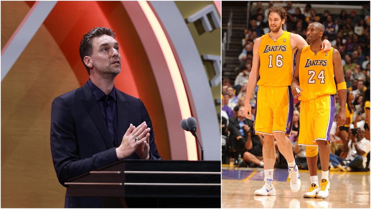 Pau Gasol Honors Kobe Bryant With Moving Hall of Fame Speech