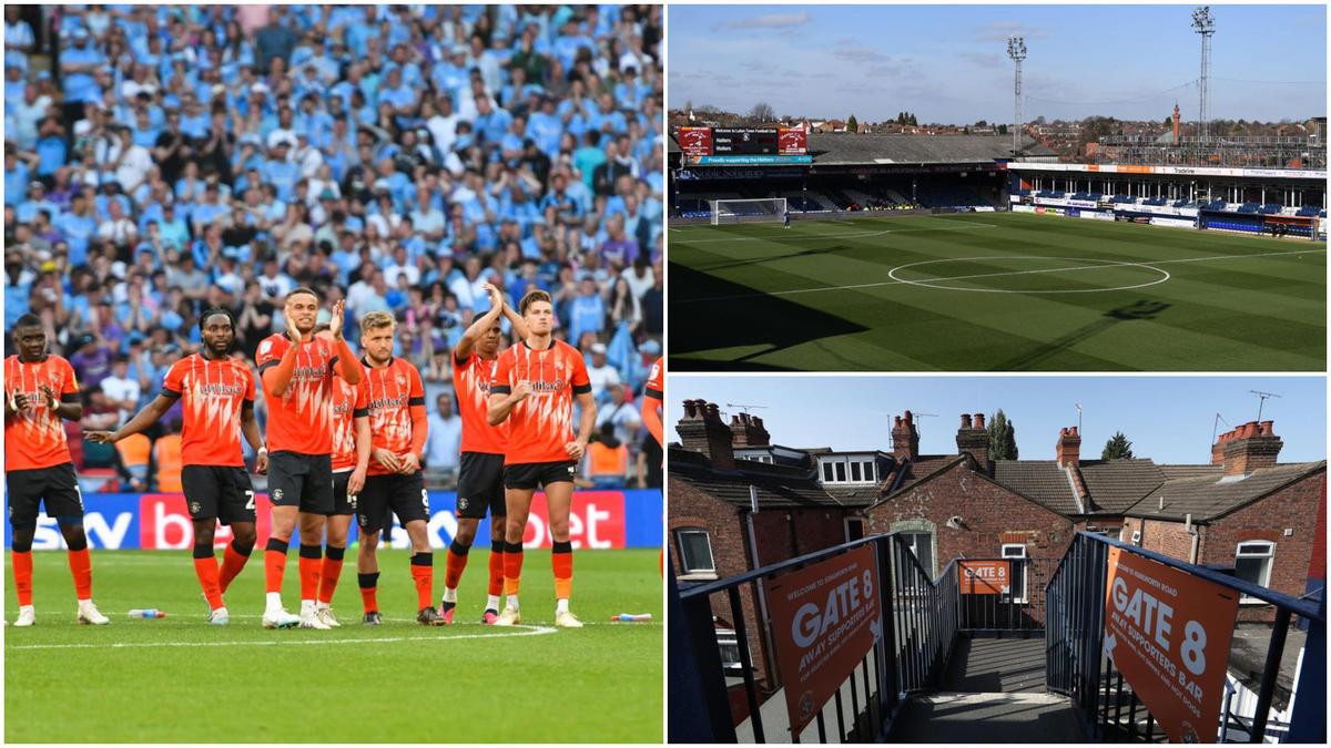 Inside Luton’s Modest Stadium With Away End Entrance in Someone’s Garden