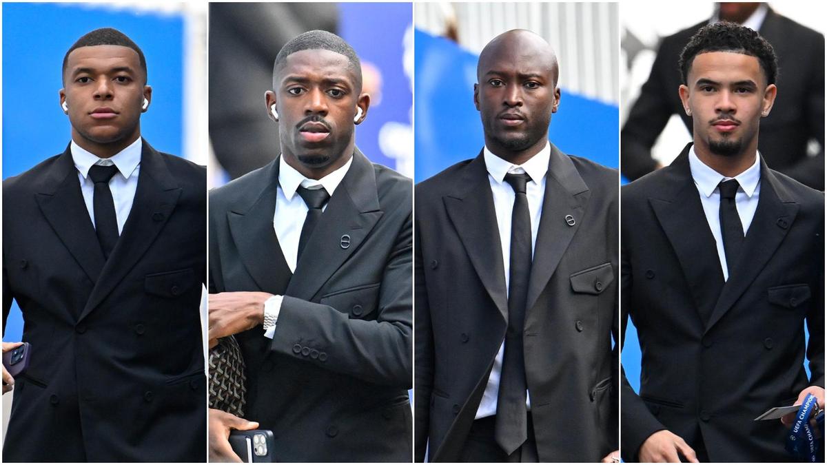 PSG vs Dortmund: Kylian Mbappe and Teammates Look Dapper in All Black ...