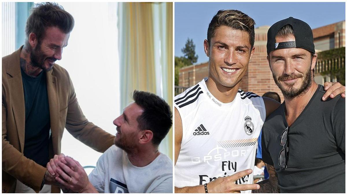 Cristiano Ronaldo, Lionel Messi and David Beckham all feature in