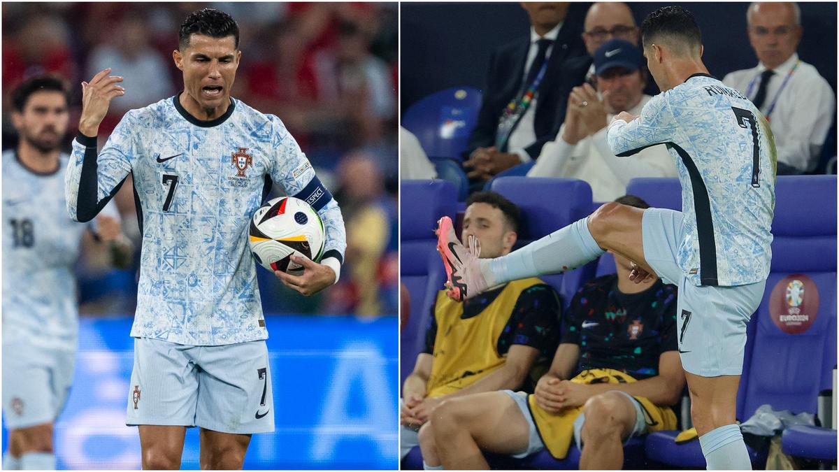 Georgia vs Portugal: 'Angry' Cristiano Ronaldo Shows Frustration After ...