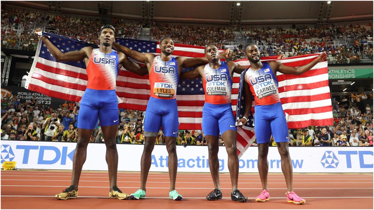 Noah Lyles Leads Team USA to 4x100 Relay Gold in Budapest