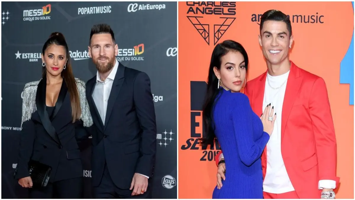 Cristiano Ronaldo's girlfriend Georgina Rodriguez and Lionel