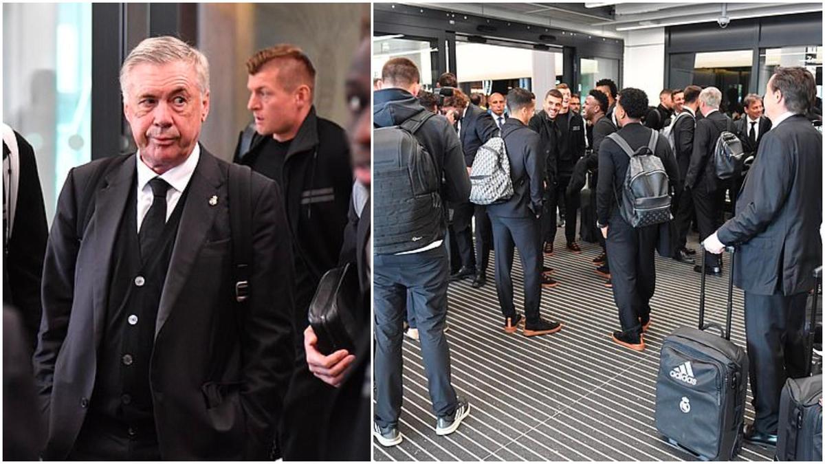 Real Madrid stars stranded outside airport as Man City