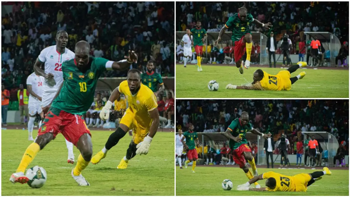 Vincent Aboubakar of Besiktas JK controls the ball duing the 2023