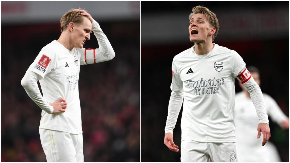 Martin Odegaard: Arsenal Captain Caught In Embarrassing Moment In FA ...