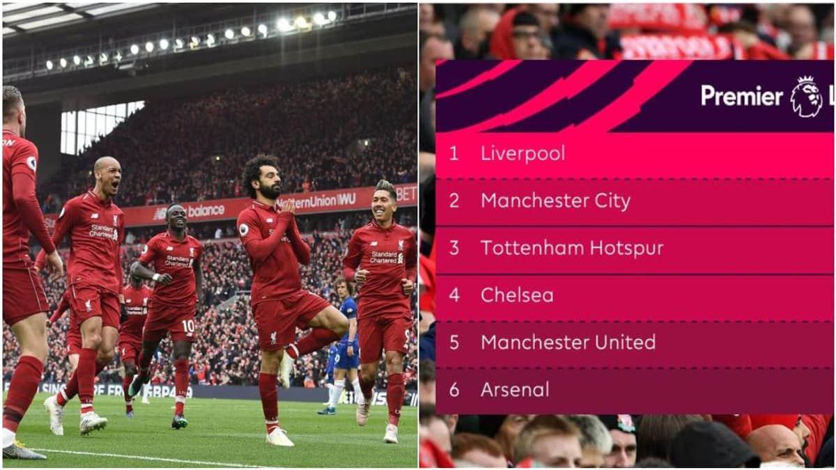 EPL standings: Chelsea remain 4th despite defeat to Liverpool as Man ...