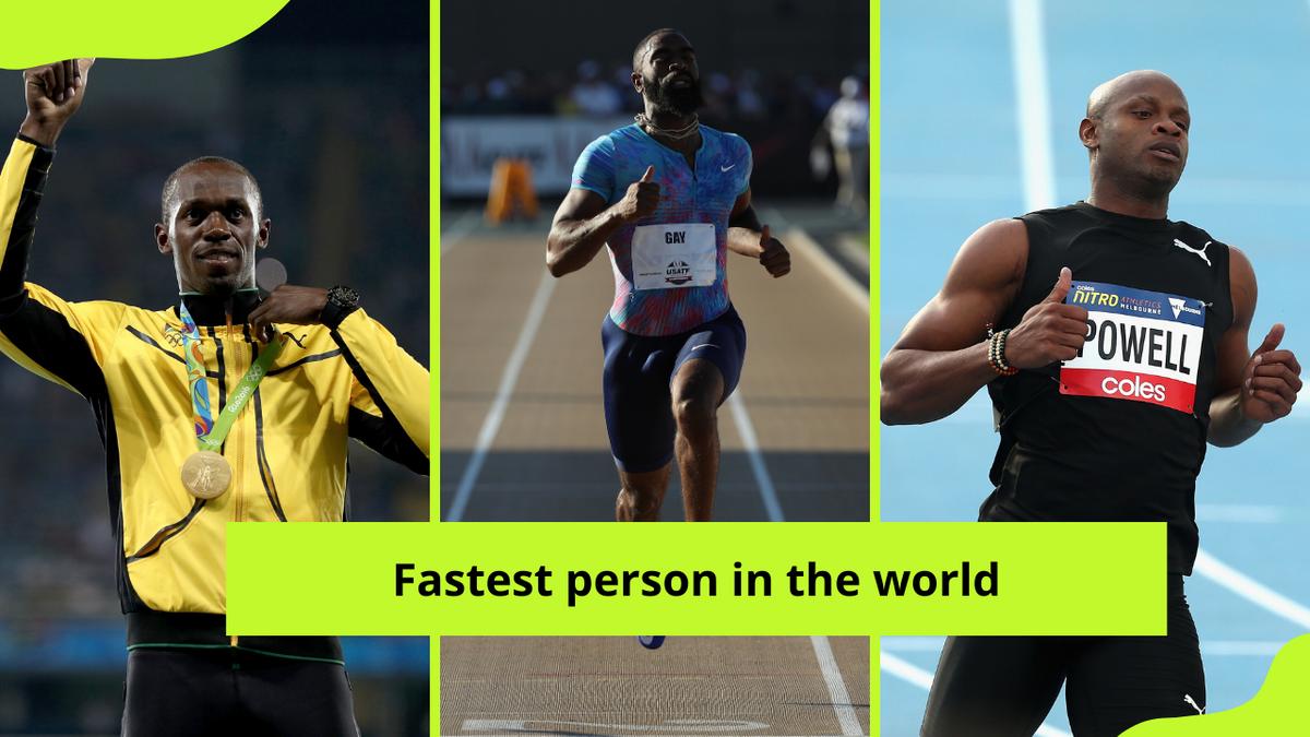 How Fast Is the World's Fastest Human?