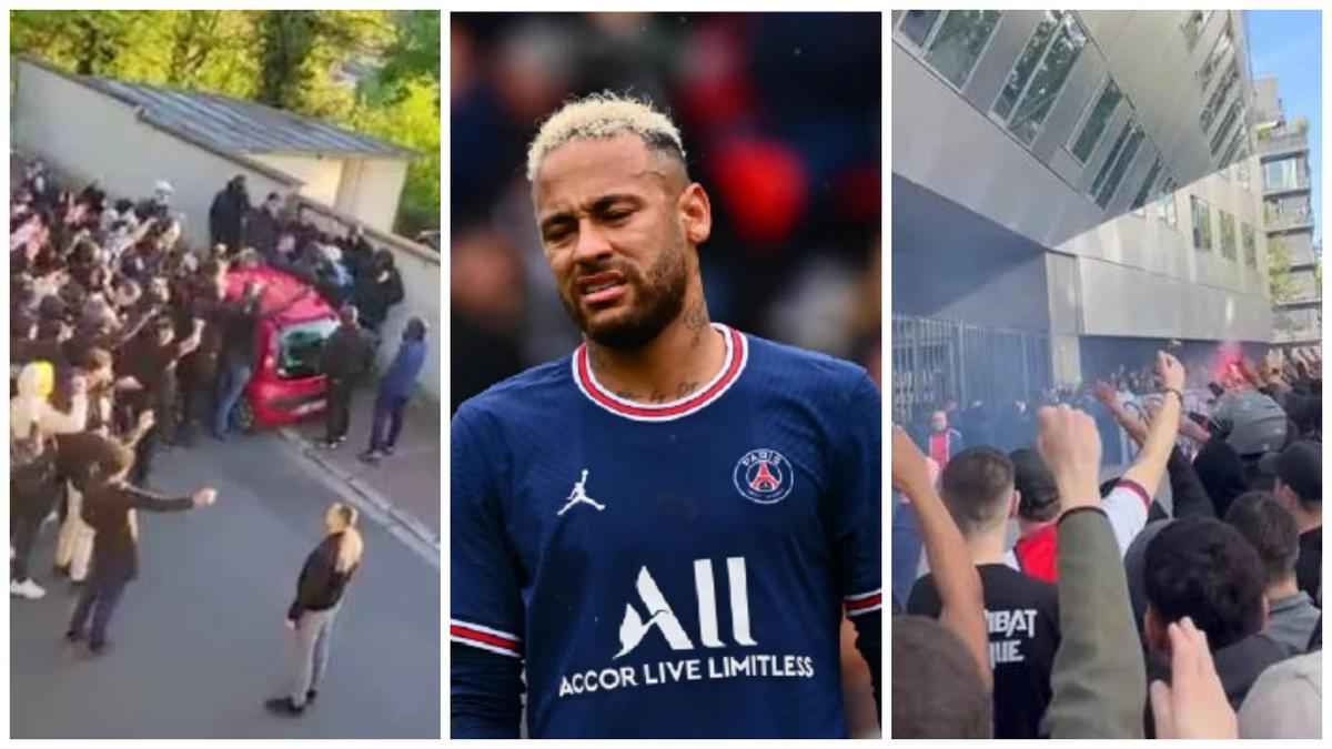 Ugly Scenes As Angry PSG Fans Protest Outside Neymar’s House, Demand He ...