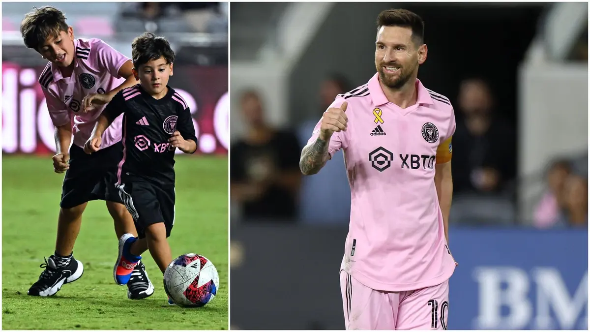 Lionel Messi Spotted Watching His Son Thiago's Game for Inter Miami  Academy, Video